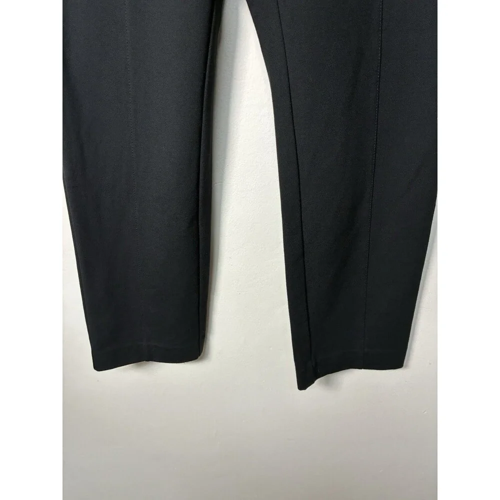 J Jill Ponte Slim Leg Pants Women Size Medium Petite Black Casual Pull On